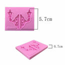 Silicone Wall Light Lamp Fondant Cake Mold Chocolate Sugarcraft Mould Decor U3S1