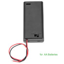 Useful 2x 3V AA Battery Holder Connector Storage Case Box ON/OFF W/ Lead