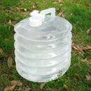10L Camping Handle Collapsible Water Bucket Bottle Container Tap Storage