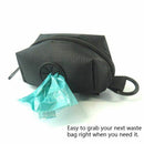Poop Bag Dispenser, Dog Poop Bag Holder Leash Attachment - Walking, Running Q2D7