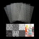 Cake Mould Floral Texture Fondant Transparent Printed Mold Baking Cake Decor