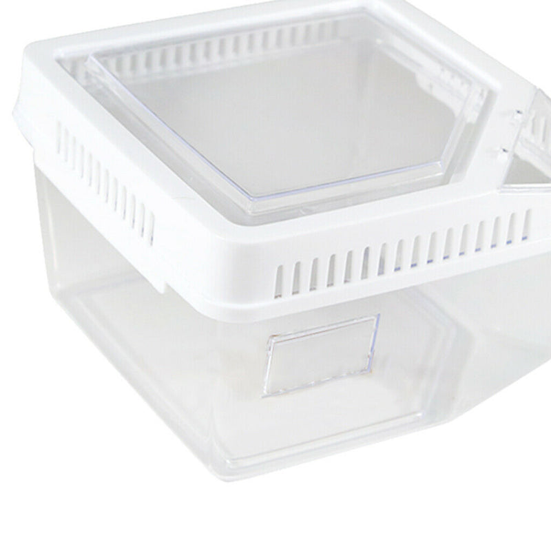 Aquarium Reptile Hatchery Breeding Box Turtle Lizard Spider Terrarium White