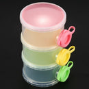 Metering box of powdered milk with 3 compartments for baby child