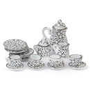 Porcelain tea set Eating Utensils 15pzs Daisy Pattern H1Y7