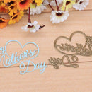 Happy Mother's Day Cutting Die Stencil Embossing DIY Craft Album Card Decor