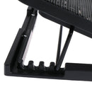 Adjustable Laptop Stand Support 12" to 17" with 2 Fans USB Cooling HeatS Ew