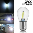 2pc 1157 BAY15D 12V WhiteCOB LED Car Reverse Backup Tail Brake Light Lamps Bulbs