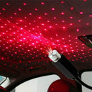USB Car Atmosphere Lamp Interior Ambient Star Light LED Sky Red Starry Proj I7F8