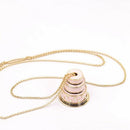 Lovers Cake Pendant Long Chain Choker Necklace Fashion Jewelry Gifts for Wo