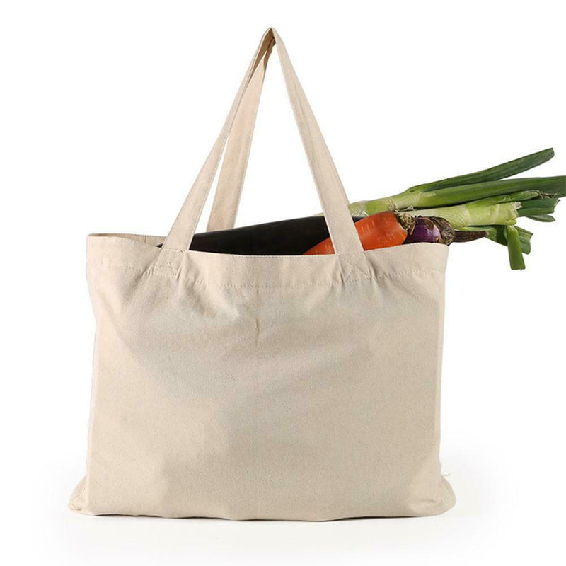 Reusable Foldable Recycle Grocery Shopping Canvas Carry Bags Tote Handbags Eco