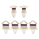 Pieces of 6 Kids Pool Cotton PU Leather Table Net Drop Pockets Brass Irons