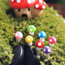 20 Mini Landscape Hedgehog Mushroom Garden Ornament for Plant Fairy Accessories