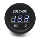 Car Motorcycle Waterproof LED Digital Display Voltmeter 12V-24V DC (Blue)
