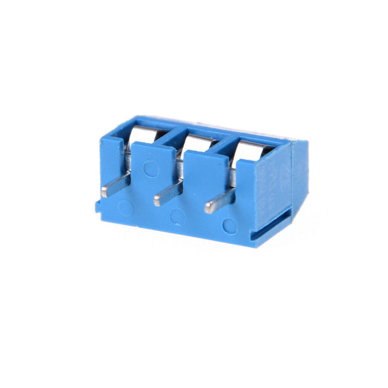10X KF301-3P Pitch 5.0mm Straight Pin PCB 3Pin Screw Terminal Block Connector Dz