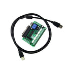 5 Axis MACH3 Stepper Motor Driver Breakout Board Repair Accessory with Cable