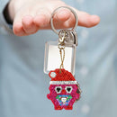 5pcs DIY Full Drill Diamond Painting Special-shaped Xmas Penguin Key Chains