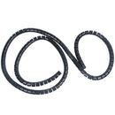 Spiral Tube Cable Wire Wrap Computer Cord Management 30mmx3M Black