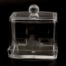 Clear Acrylic Cotton Swab Makeup Case Stick Box Storage Stand Rack