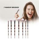 7pcs Women Make Up Beauty Tool Anti-slip Handle Blush Eyeshadow Brush Cosmetic