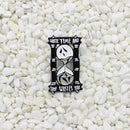 Punk Brooches Women Men Enamel Hourglass Pins Shirt Jacket Backpack Badges A