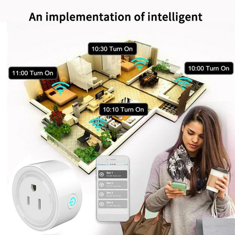 WiFi Smart Socket Remote Timing Socket Power Adapter APP Control US Plug