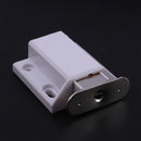White Push To Open Magnetic Door Drawer Cabinet Catch Touch Latch D6R1