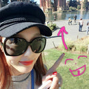 Winter Hats For Women Men Octagonal Cap Button Baseball Caps Sun Visor Hat