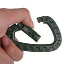 2 Pcs Plastic Carabiner D-Ring Key Chain Clip Hook Outdoor Camping Buckle Sna ^