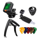 9pcs String Winder Tuner Capo Professional Guitar Accessories Kit Finger Picks