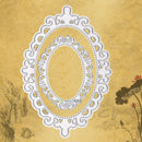 2pcs Oval Cutting Dies Album Decor Scrapbooking DIY Template Lace Card Carft New