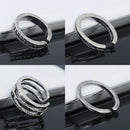 12PCS/Set Celebrity Jewelry Retro Adjustable Cuff Toe Finger Foot Midi Ring