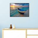 5D DIY Full Drill Diamond Painting Sea Boat Cross Stitch Embroidery Mosaic