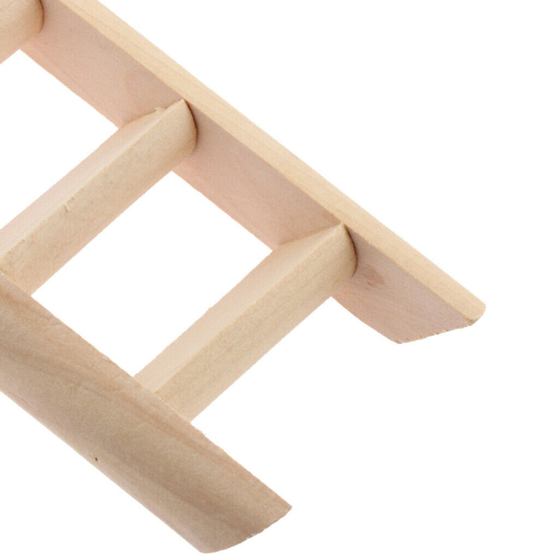 Natural Wooden Mouse Hamster Ladder Crawling Bridge Pet Bird Toys