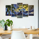 5pcs 5D DIY Full Drill Diamond Painting Mountain Range Cross Stitch Kits