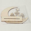 Star Sharp Corner Moon Eid Mubarak Wooden Diy Pendant Decoration Furniture E3J7