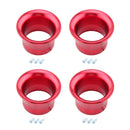 4Pcs 2inch Air Intake Trumpet Velocity Stack Adapter for Carburetor Carb Red