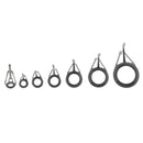 7pcs Replacement Fishing Rod Eye Ring Guide Double Leg for Spinning/Carp Rod