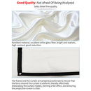 84" Projection Screen 16:9 High Contrast Collapsible Portable Projector Screen