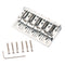 5 String Bass Bridge Electric Guitar Bridge Metal Part With Screw Wrench, Chrome