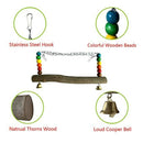 Chicken Swing Wooden Colorful Chicken Toys For Hens Bird Parrot Trainning L F3P4