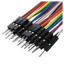 40 x 10 cm breadboard jumpers Plug Male to Male Jumper Wires Cables