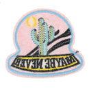 Cactus and sun Patch Applique Embroidered Patches Sew on Badge  JR