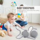 Baby Knee Pad Crawling Elbow Cushion Toddlers Kid Kneecap Protector (Grey)