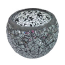 Mosaic Glass Tealight Candle Holder Candlestick for Wedding DIY Decoration_D