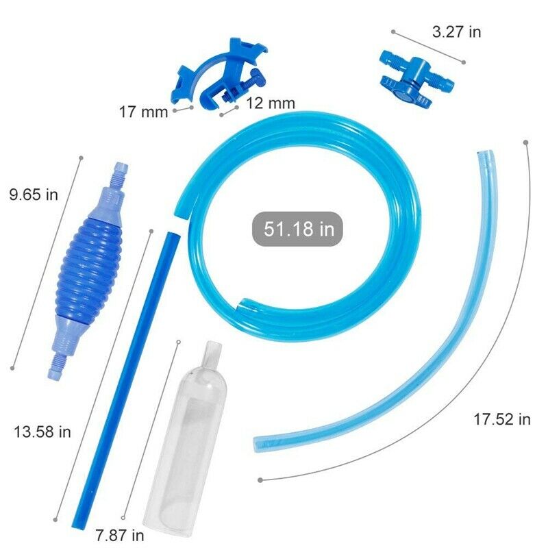 Fish Tank Gravel Cleaner - Aquarium Cleaning Pump Kit for Fish Tank, with L T4S6