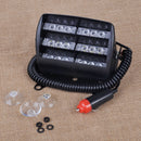 18 LED Car Dash Windshield Emergency Warning Strobe Red White Flash Light Lamp