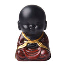 4pcs Little Buddha Statue Baby Monk Sculpture Tea Pet Car Interior Ornaments