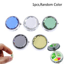 Portable Pocket Pill Case 3 Compartments Medicine Box Round Folding Organizer Kw