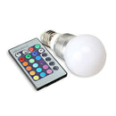 3W RGB LED Bulb Light Lamp 16 Color Change with IR Remote Controller Lamp
