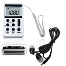 1pc Portable DC 5V Mini Pocket Two Band Radio FM/AM Digital Receiver With E